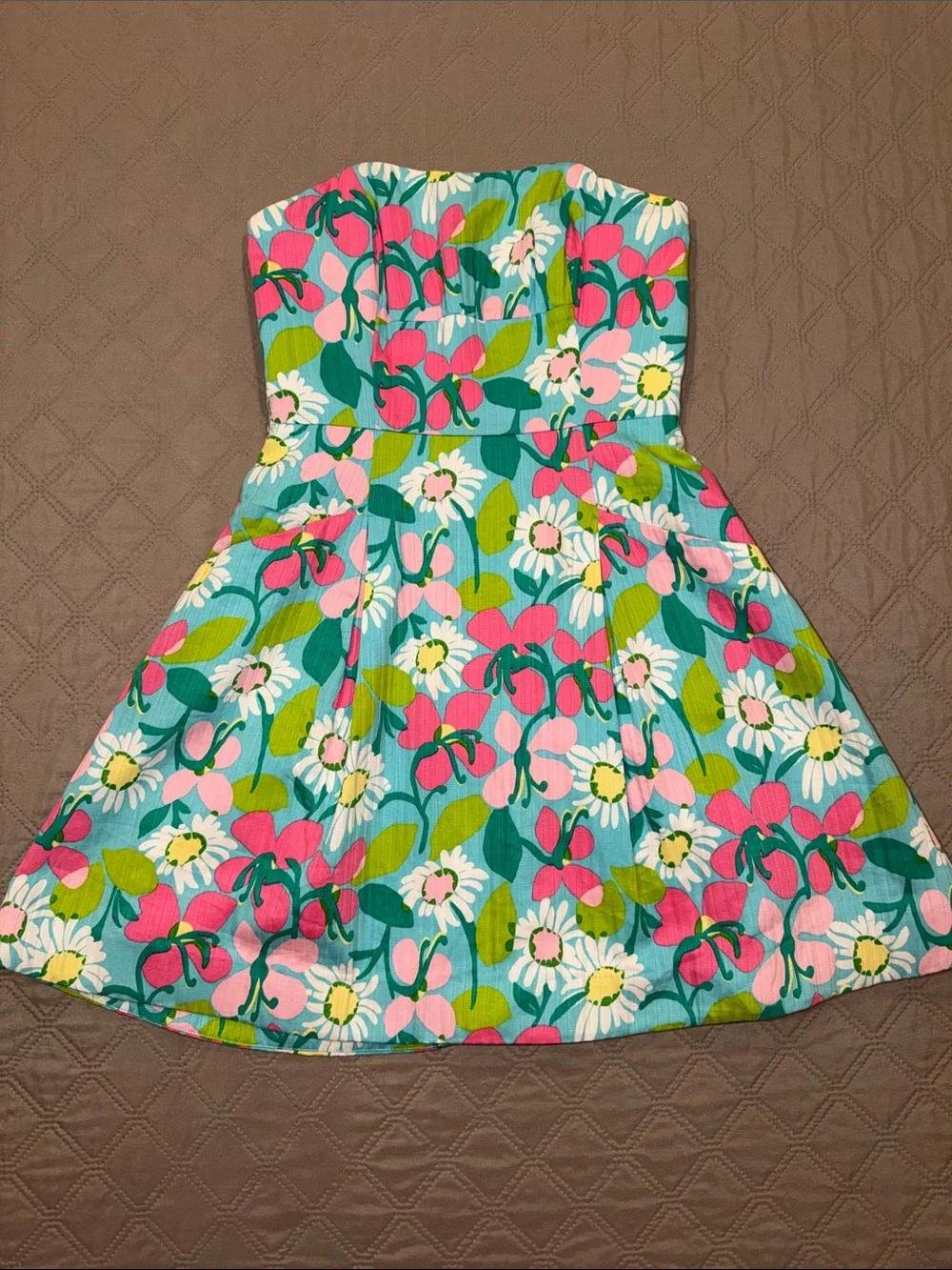 Lilly Pulitzer Turquoise Mini Dress. - Picture 5 of 16